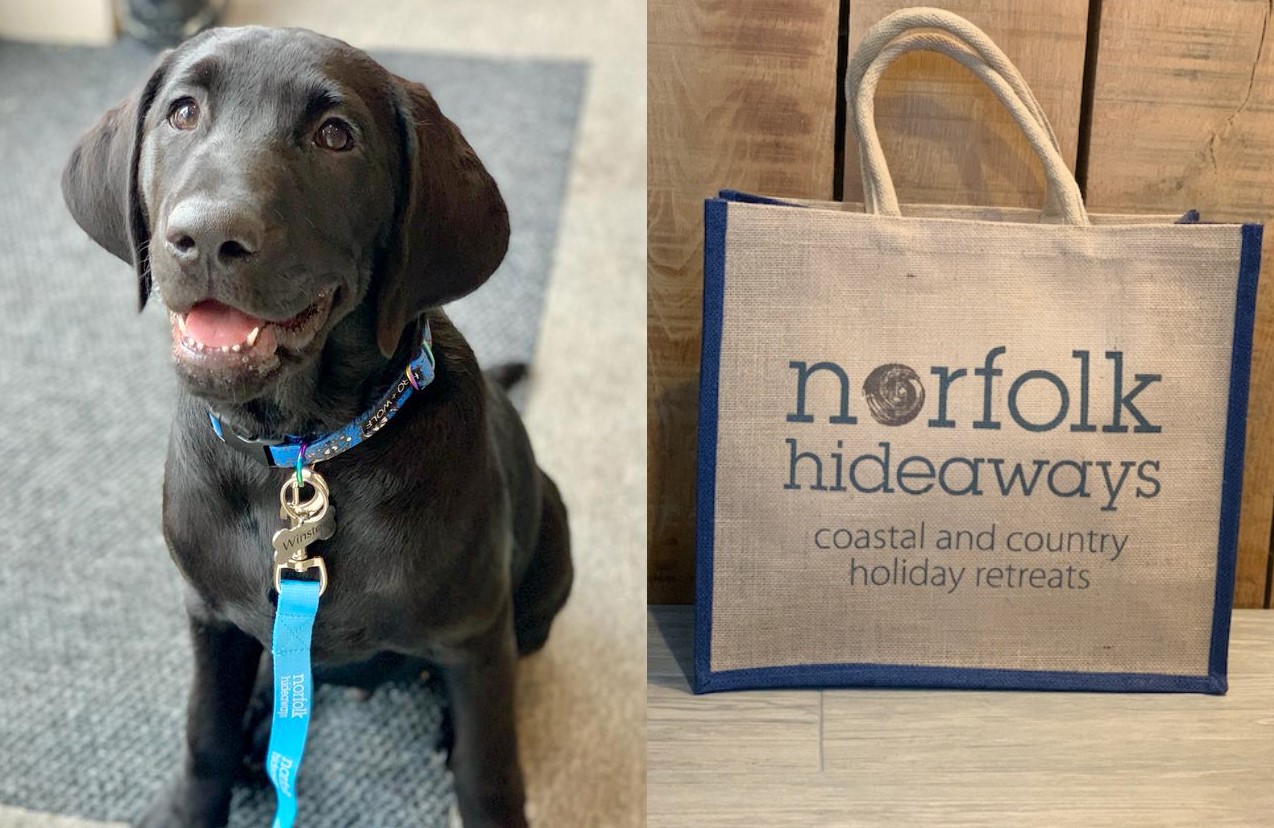 Norfolk Hideaways Dog lead or Tote Bag